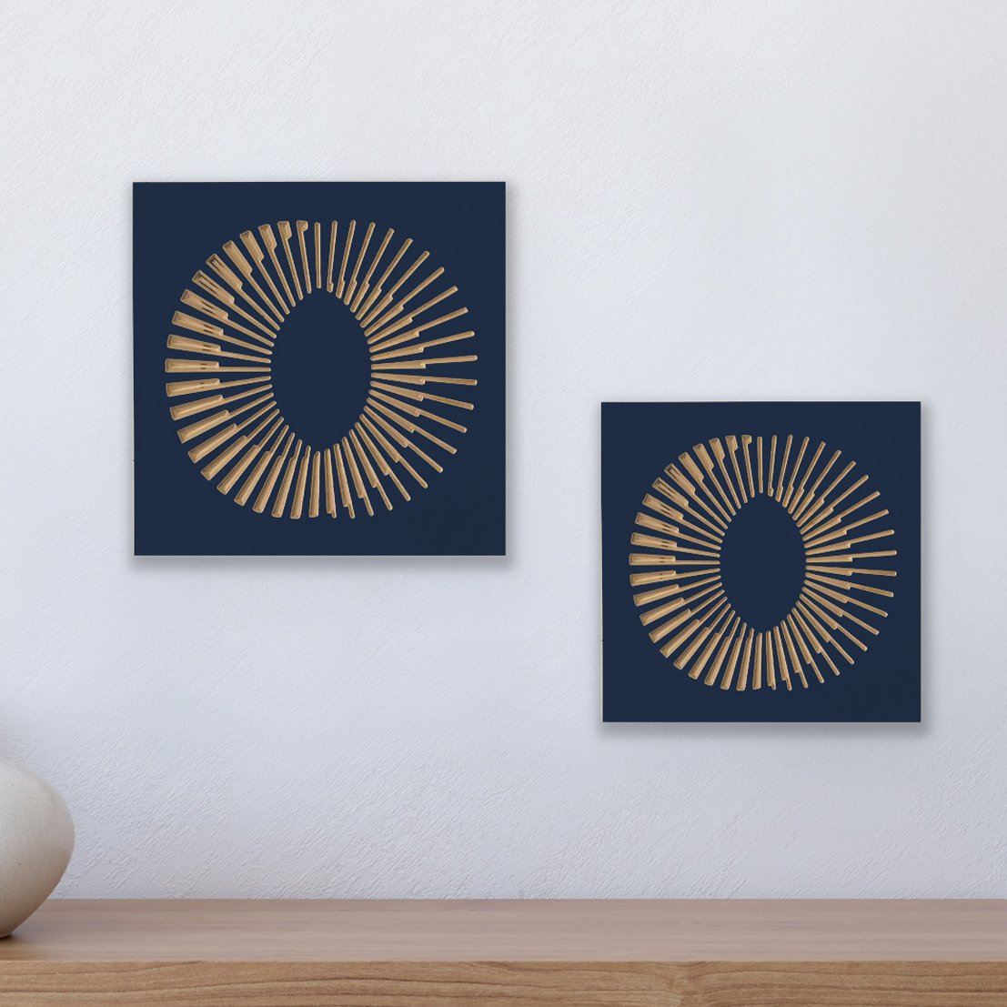 Elix | Carved Wood Wall Art