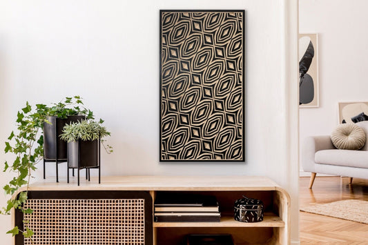 Adamas | Carved Wood Wall Art