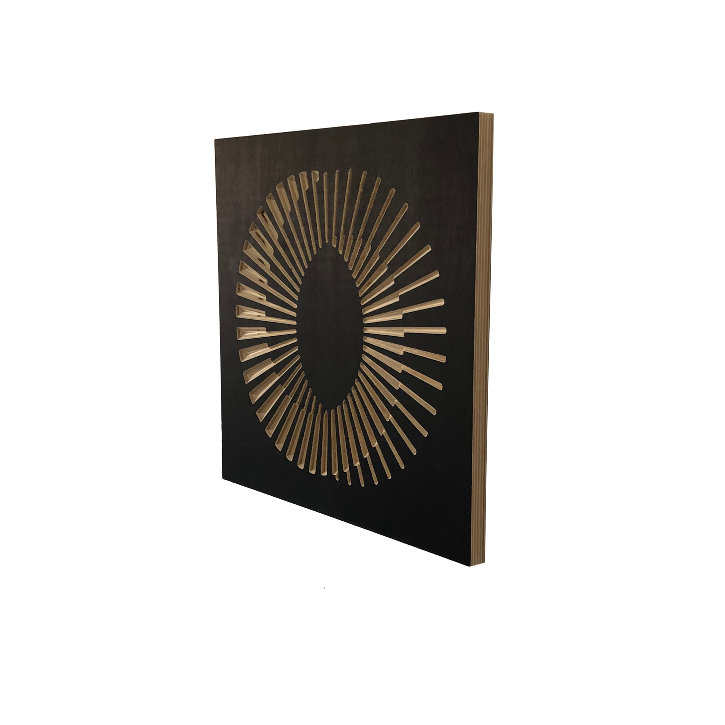 Set of 6 Wood Wall Art Panels | Elix & Dandelion | 14" x 14" Panels