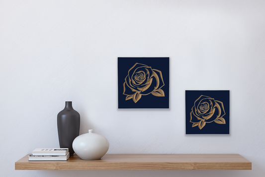 Roza | Carved Wood Wall Art