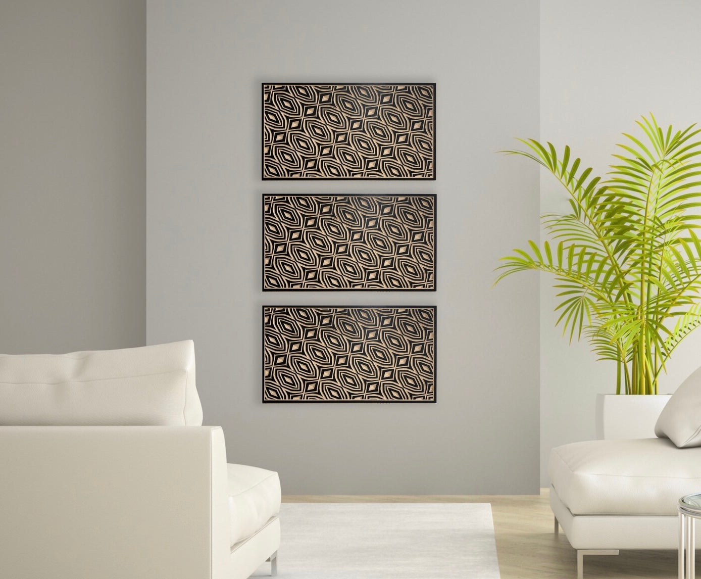 Adamas | Carved Wood Wall Art